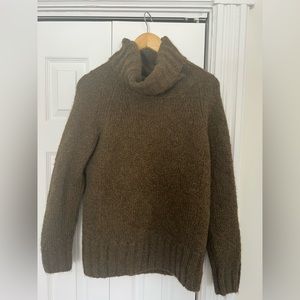 Olive Green Babaton Turtleneck Sweater